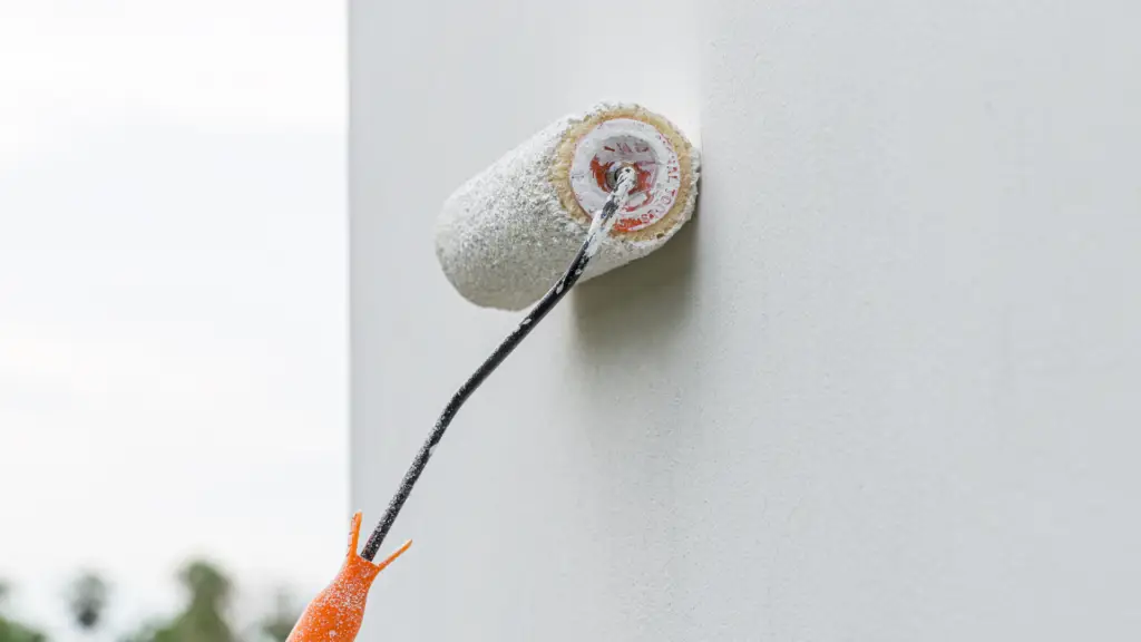 Exterior wall painting being done by professionals